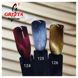 Гель-лак Gretta premium 124, 5 мл красная кошка